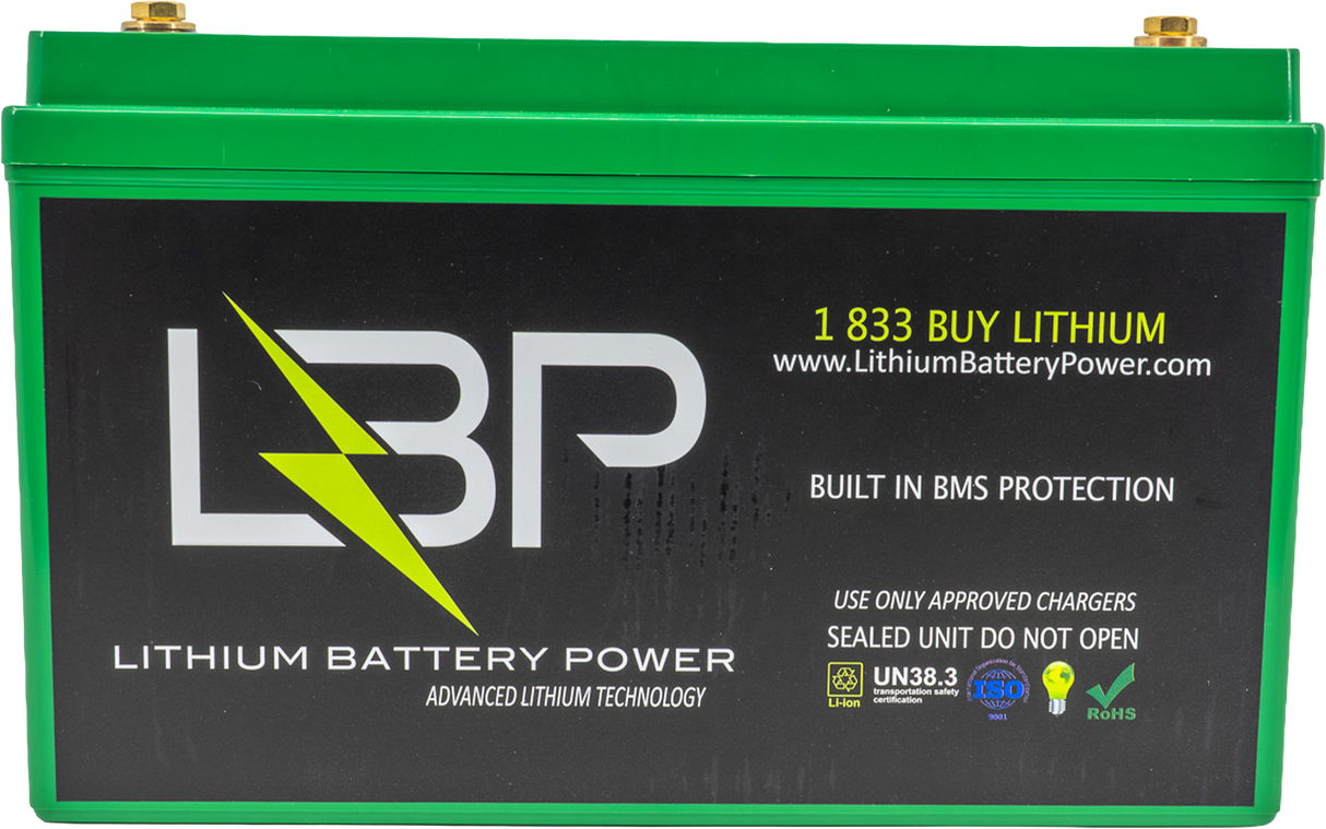 Lithium Battery Power - 12v 108Ah (High Performance) Lithium Battery with Bluetooth Monitoring