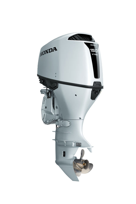 Motor fueraborda Honda BF150DK1XCDA - Eje de 25" | Control remoto | Arranque eléctrico | Inclinación asistida | Contrarrotación | Plateado