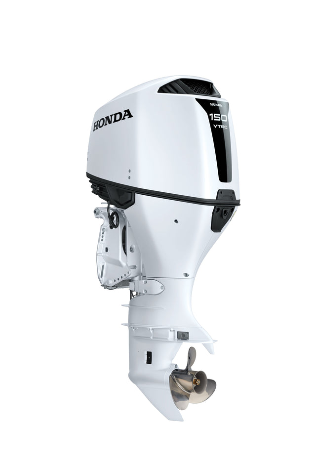 Honda BF150DXRA WT Outboard - 25" Shaft | Remote Control | Electric Start | Power Tilt | White
