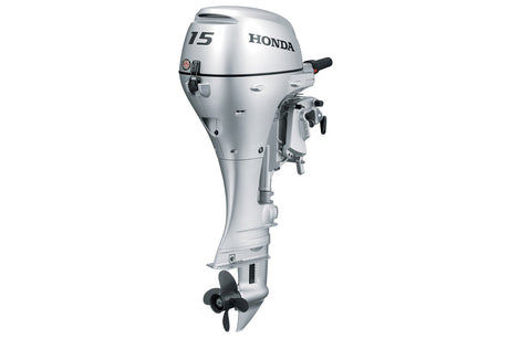 Moteur hors-bord Honda BF15D3LRT - Arbre de 50,8 cm (20 pouces) | Commande à distance | Démarrage électrique | Relevage électrique | Argent