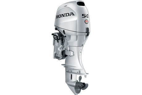 Motor fueraborda Honda BF50D4XRTA - Eje de 25" | Control remoto | Arranque eléctrico | Inclinación eléctrica | Plateado