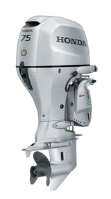 Honda BF75D4LRTA Outboard - 20" Shaft | Remote Control | Electric Start | Power Tilt | Silver