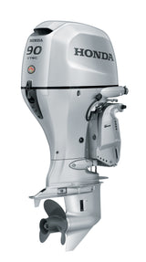 Moteur hors-bord Honda BF90D5LRTA - Arbre de 20 pouces | Télécommande | Démarrage électrique | Relevage électrique | Argent
