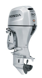 Moteur hors-bord Honda BF90D5XRTA - Arbre de 25 pouces | Commande à distance | Démarrage électrique | Relevage électrique | Argent