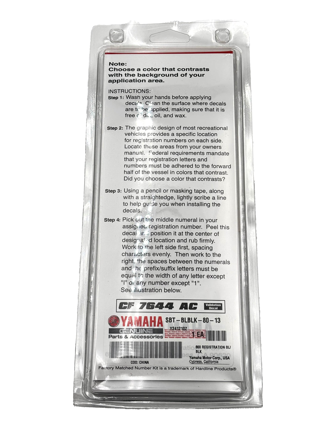 Yamaha - 800 Registration Bl/Blk - SBT-BLBLK-80-13