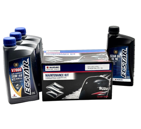 Suzuki DF50 Service Kit - 10W40 Ecstar Oil - Late 2006-2010