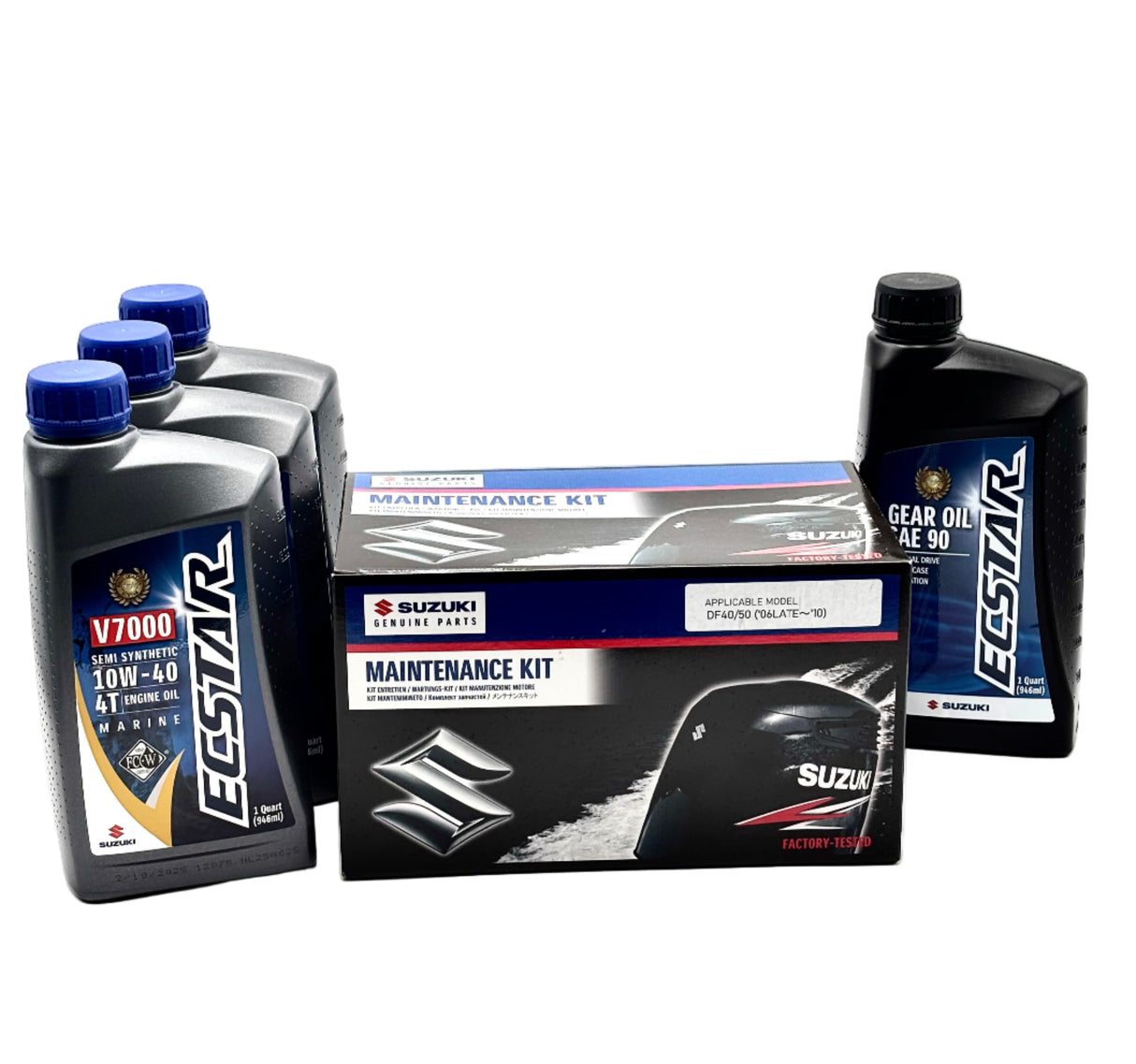 Suzuki DF40 | DF50 Service Kit - 10W40 Ecstar Oil - Late 2006-2010