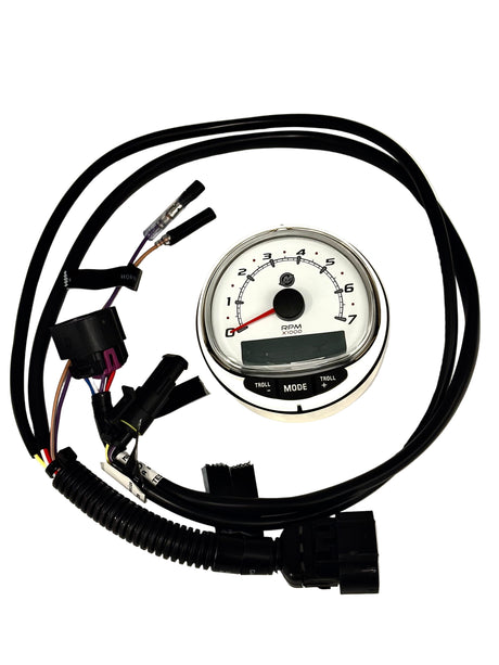 Mercury – SC1000 Tachometer 7000 RPM | SmartCraft Analog Gauge | White Face | 85 mm | 79-8M0135634