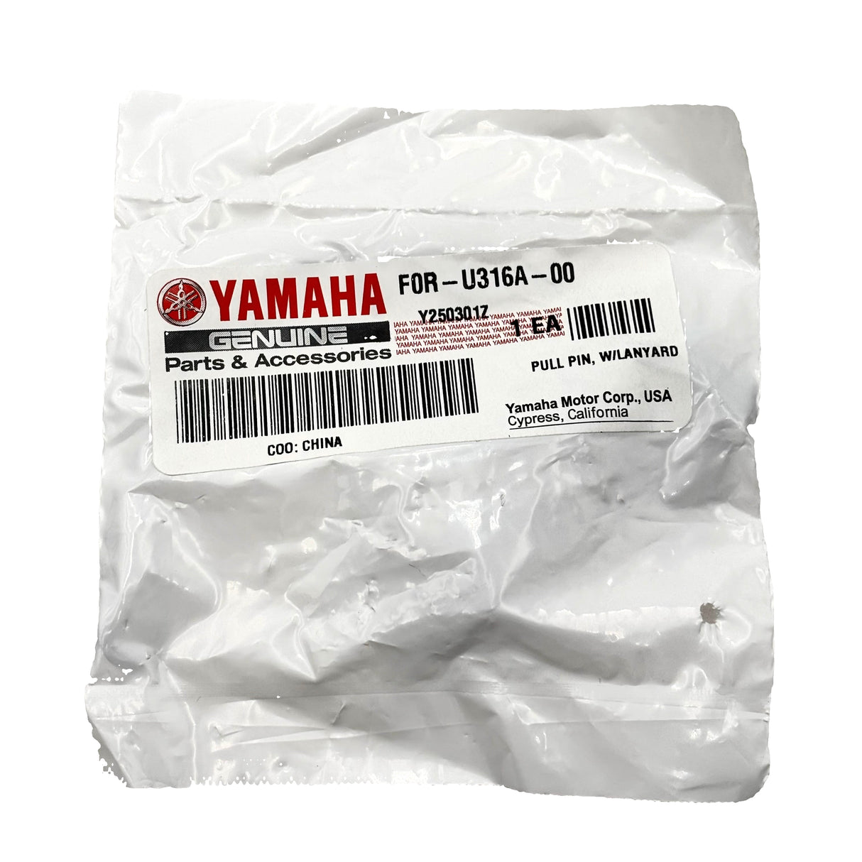 Yamaha - Pull Pin, W/Lanyard - F0R-U316A-00-00