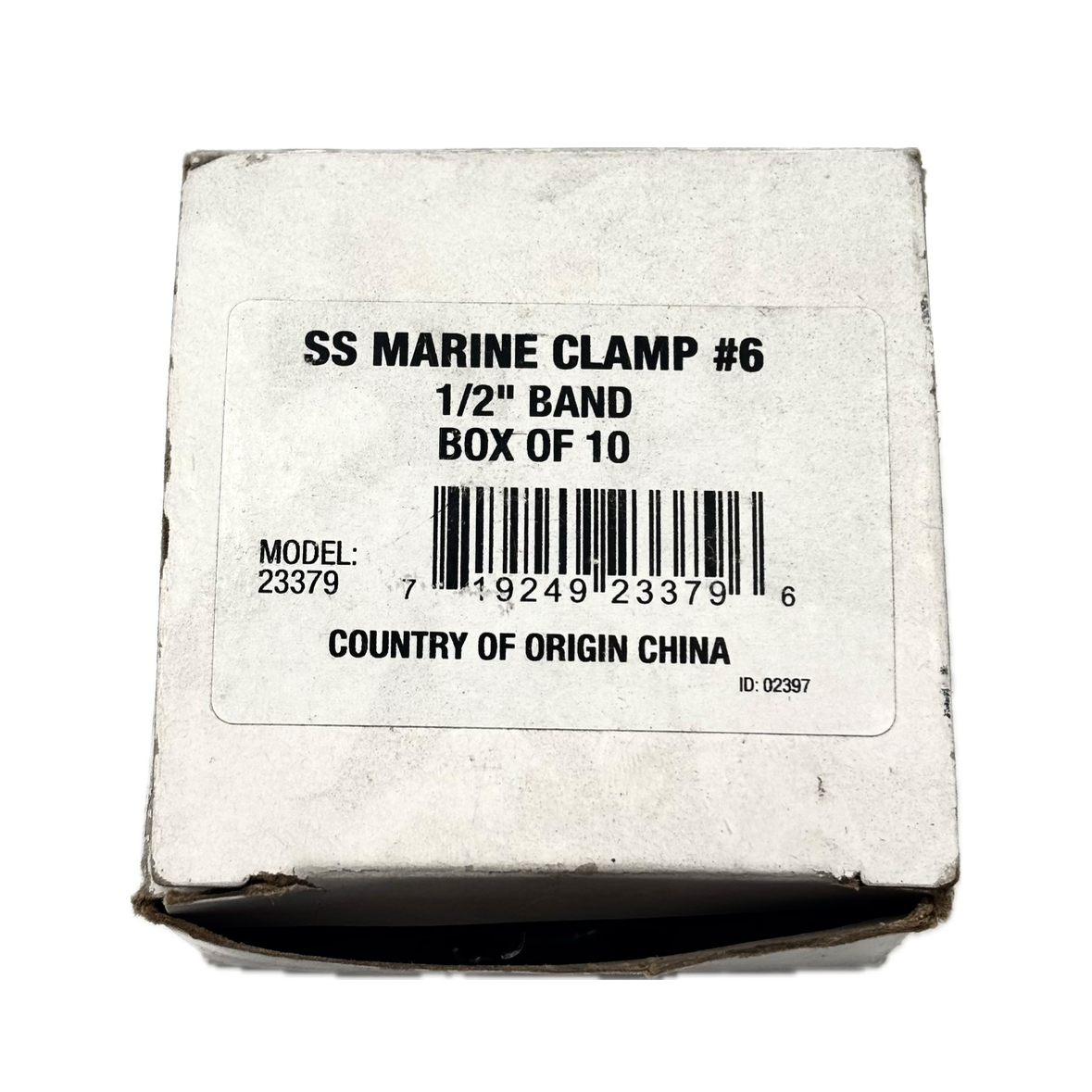STAINLESS-STEEL MARINE HOSE CLAMPS #6 (SEACHOICE) - 23379