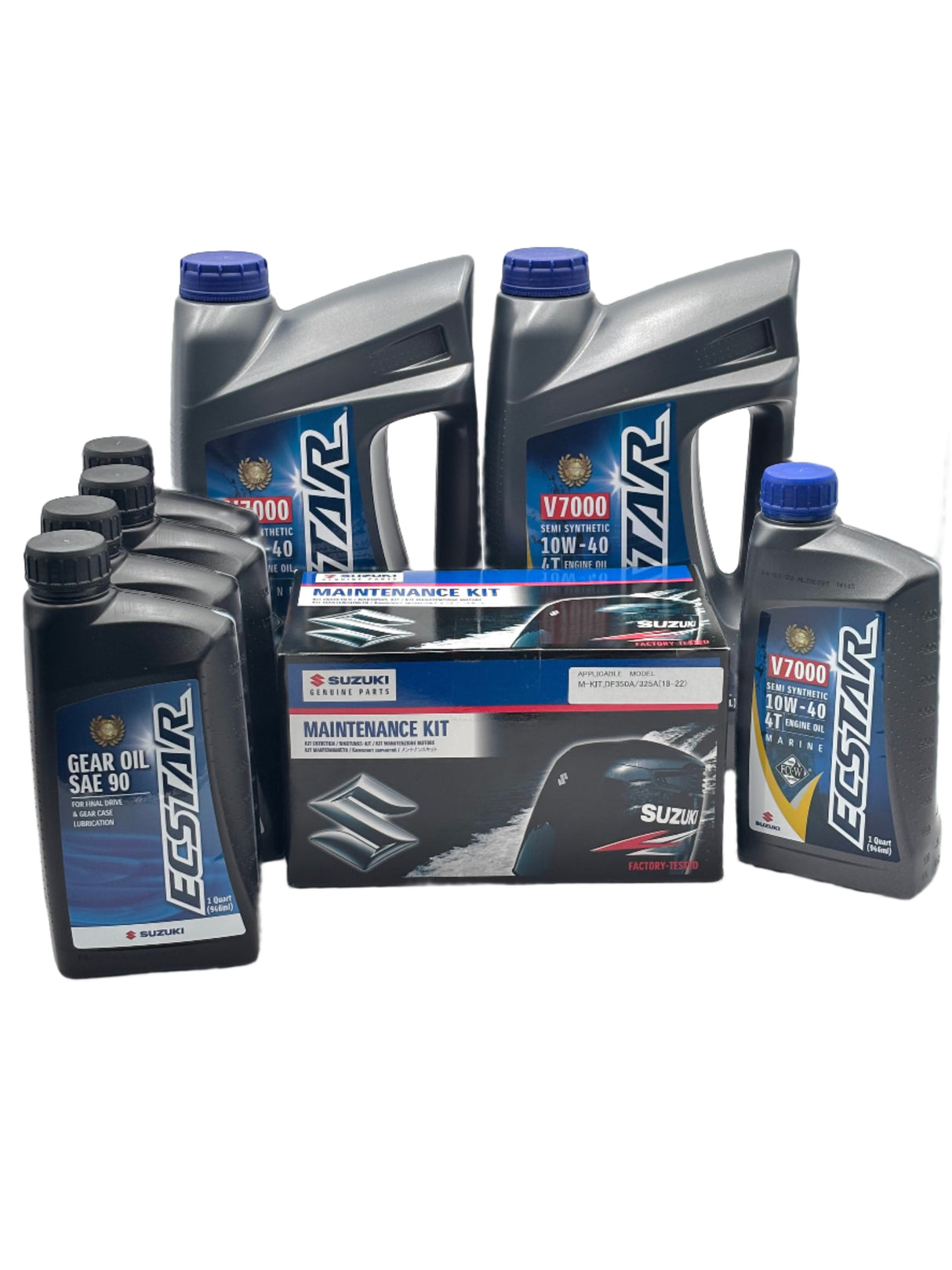 Suzuki DF300B | DF350A Service Kit - 10W40 Ecstar Oil - 2017-Current