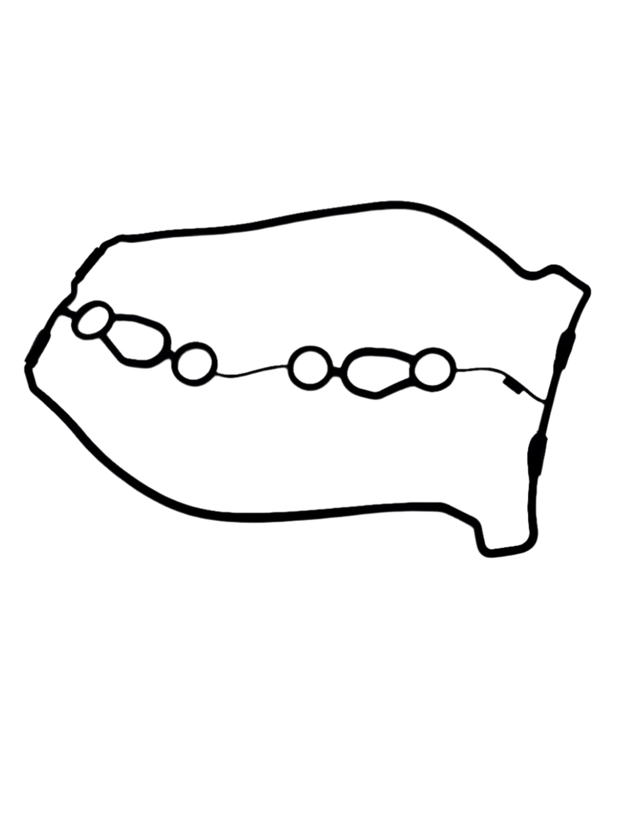 Yamaha - Gasket, Head Cover 1 - 60E-11193-01-00