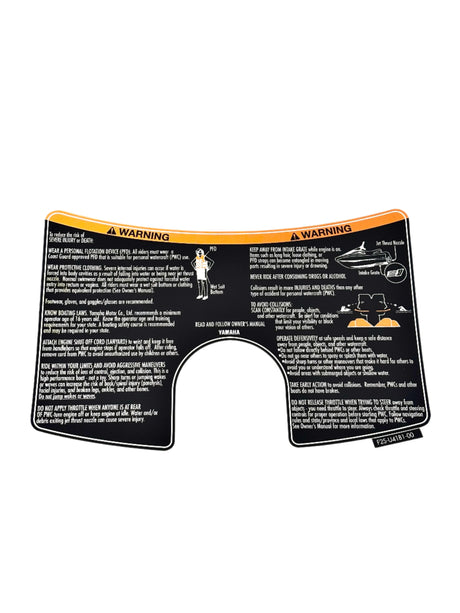 Yamaha - Label, Warning Uni - F2S-U41B1-00-00