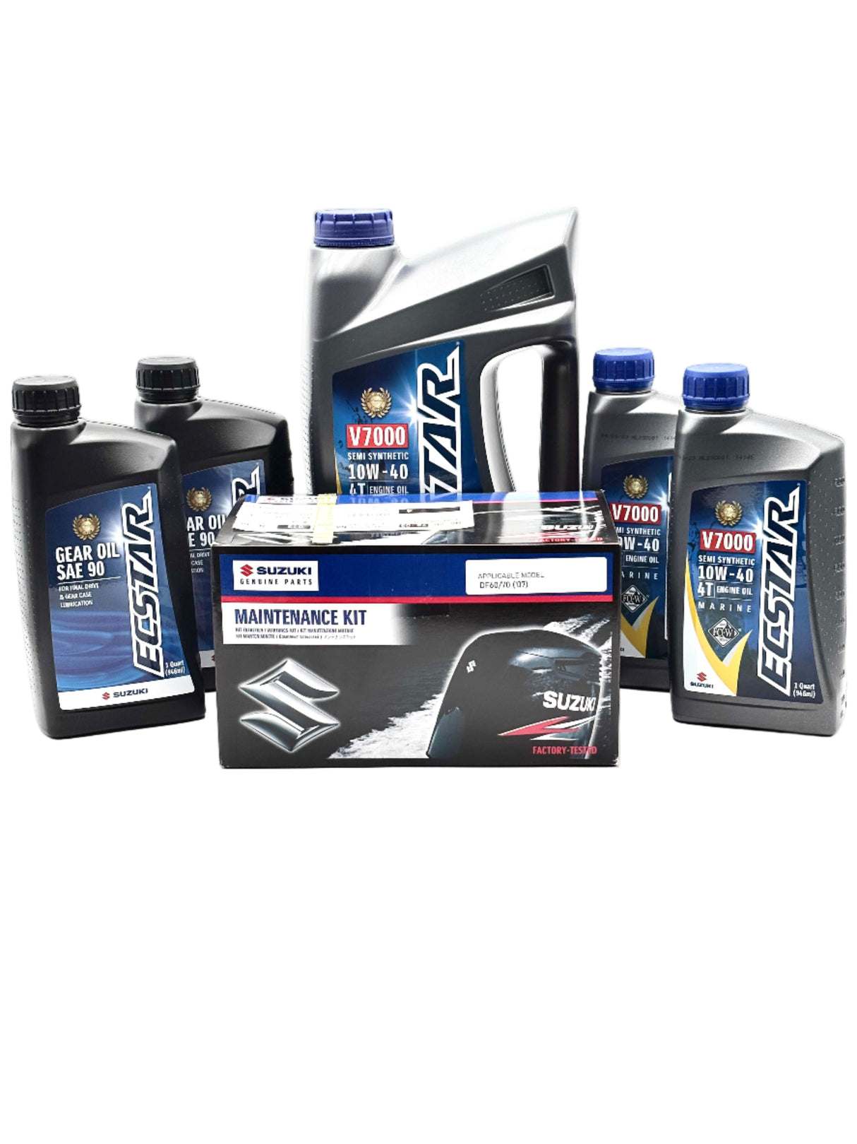 Suzuki DF60 | DF70 Service Kit - 10W40 Ecstar Oil - 2007 Only