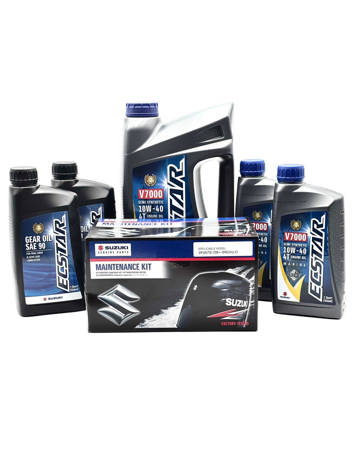 Suzuki DF60 | DF70 Service Kit - 10W40 Ecstar Oil - 2008 - Early 2009