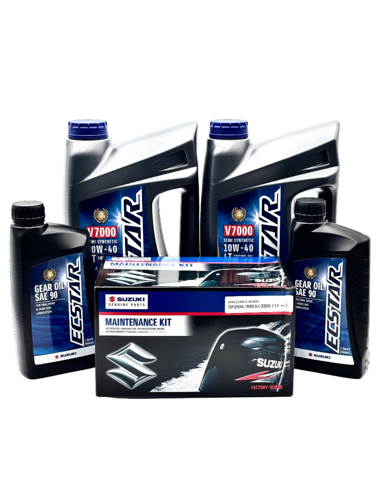 Suzuki DF250SS DF250AP & DF300AP Service Kit- 10W40 Ecstar Oil - 17400-98865 - 2011-Current