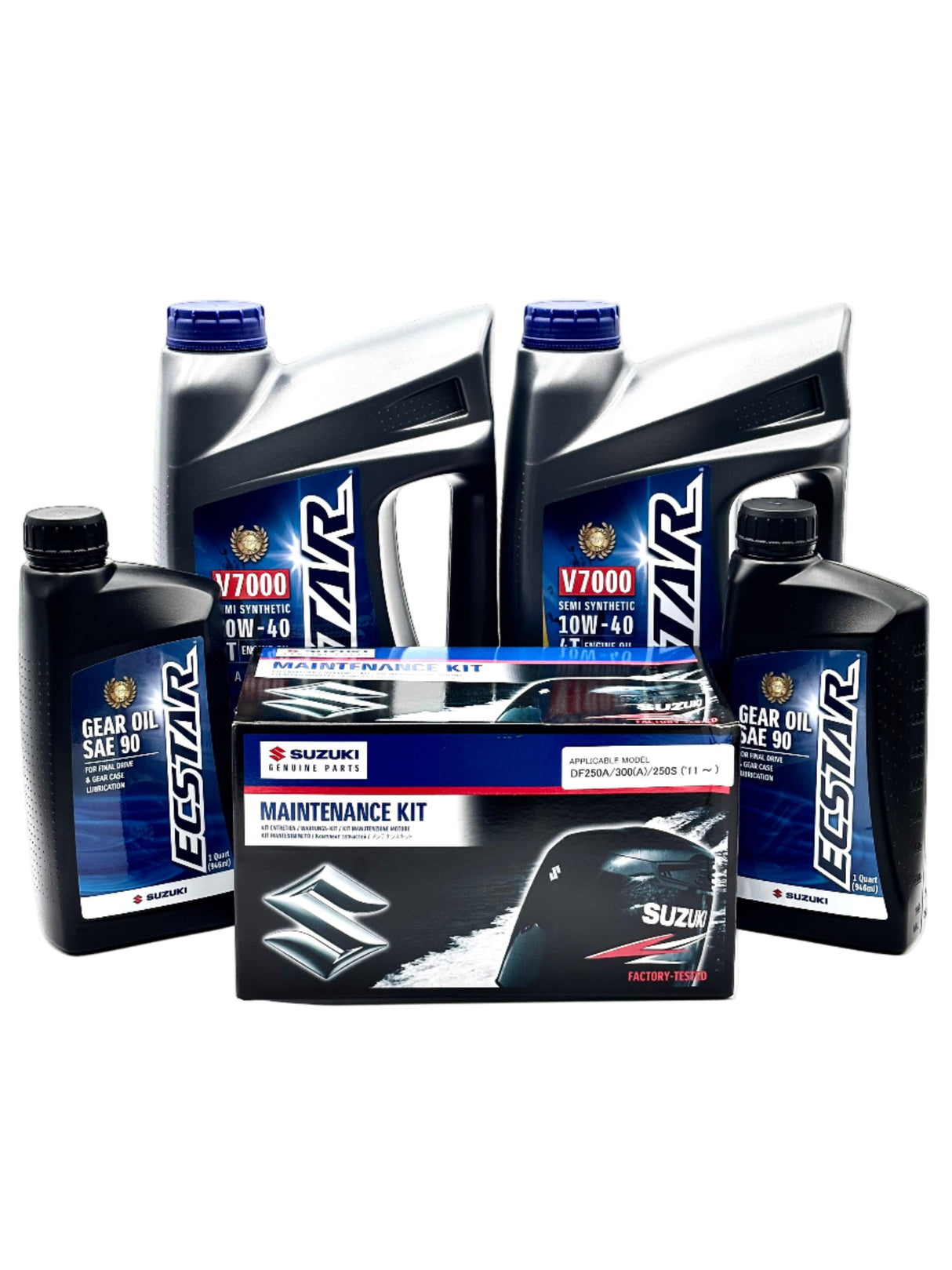 Suzuki DF250SS Service Kit - 10W40 Ecstar Oil - 2011-Current
