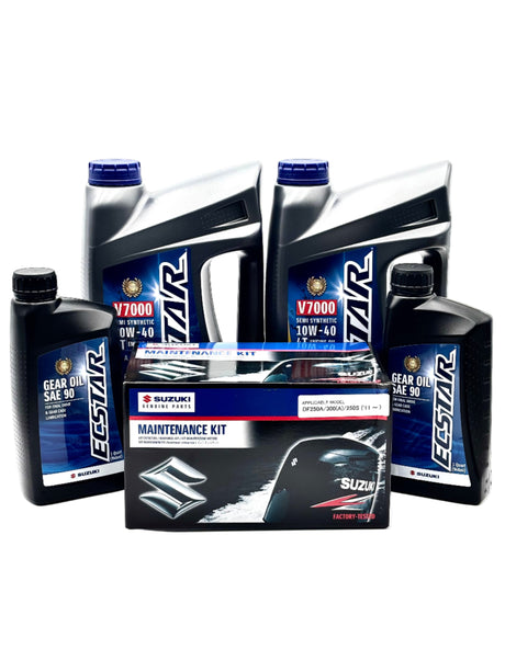 Suzuki DF250SS Service Kit - 10W40 Ecstar Oil - 2011-Current