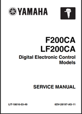Yamaha Service Manual - Outboard Service Manual (MFG 2013-2018) F200/LF200 (2.8L Digital) - LIT-18616-03-49