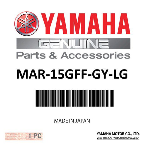 Yamaha - Glove-Yamaha Full Finger Grey  - MAR-15GFF-GY-LG