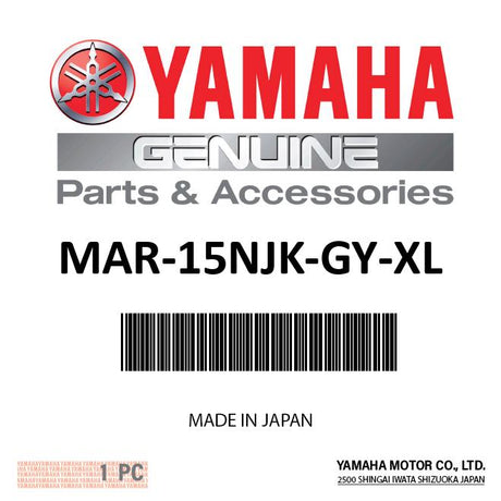 Yamaha - Wetsuit-M Yamaha Jacket Grey  - MAR-15NJK-GY-XL