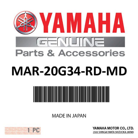 Yamaha - Glove-Yamaha 3/4 Finger Red   - MAR-20G34-RD-MD