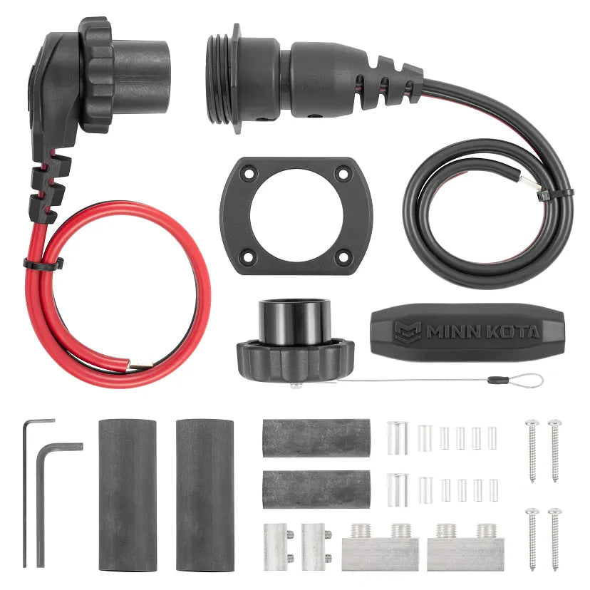 Minn Kota | Heavy Duty Trolling Motor Plug and Receptacle | 1 AWG Wire Spec | MKR-28 | 1865120