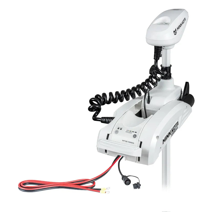 Minn Kota | Riptide Terrova Saltwater Trolling Motor | 80 lb | 60" Shaft | Wireless Remote | White | 1363786