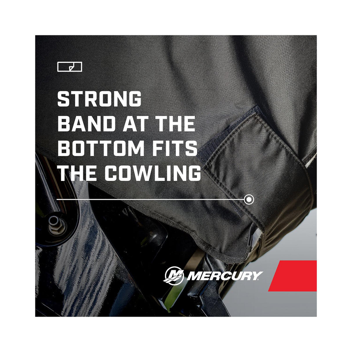 Mercury -  Tow N Stow Cover - 150 HP 4 Stroke - 8M0221492