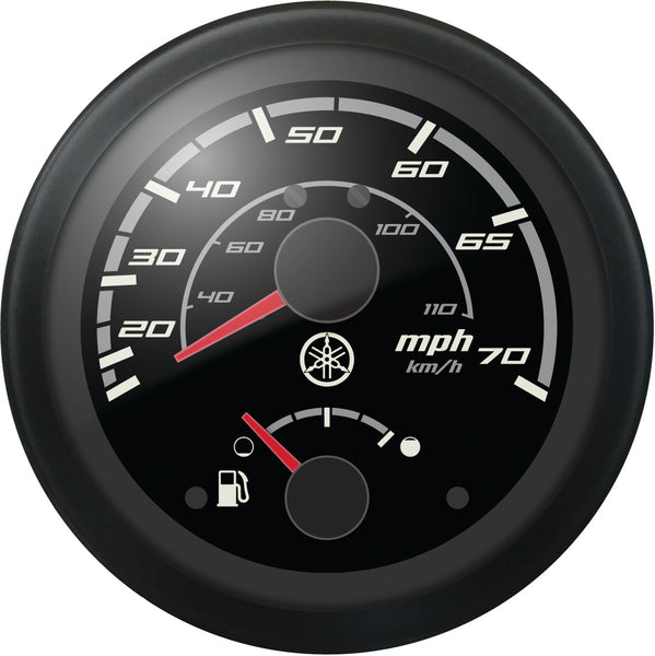Yamaha - Combination Speedometer 70mph-Fuel Gauge Black Bezel Black Face | N80-8350S-30-00