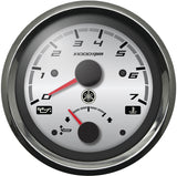 Yamaha - Combination Tachometer-Trim Gauge Chrome Bezel Silver Face | N80-8350T-10-00
