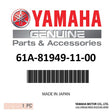 Yamaha - Wire, lead - 61A-81949-11-00
