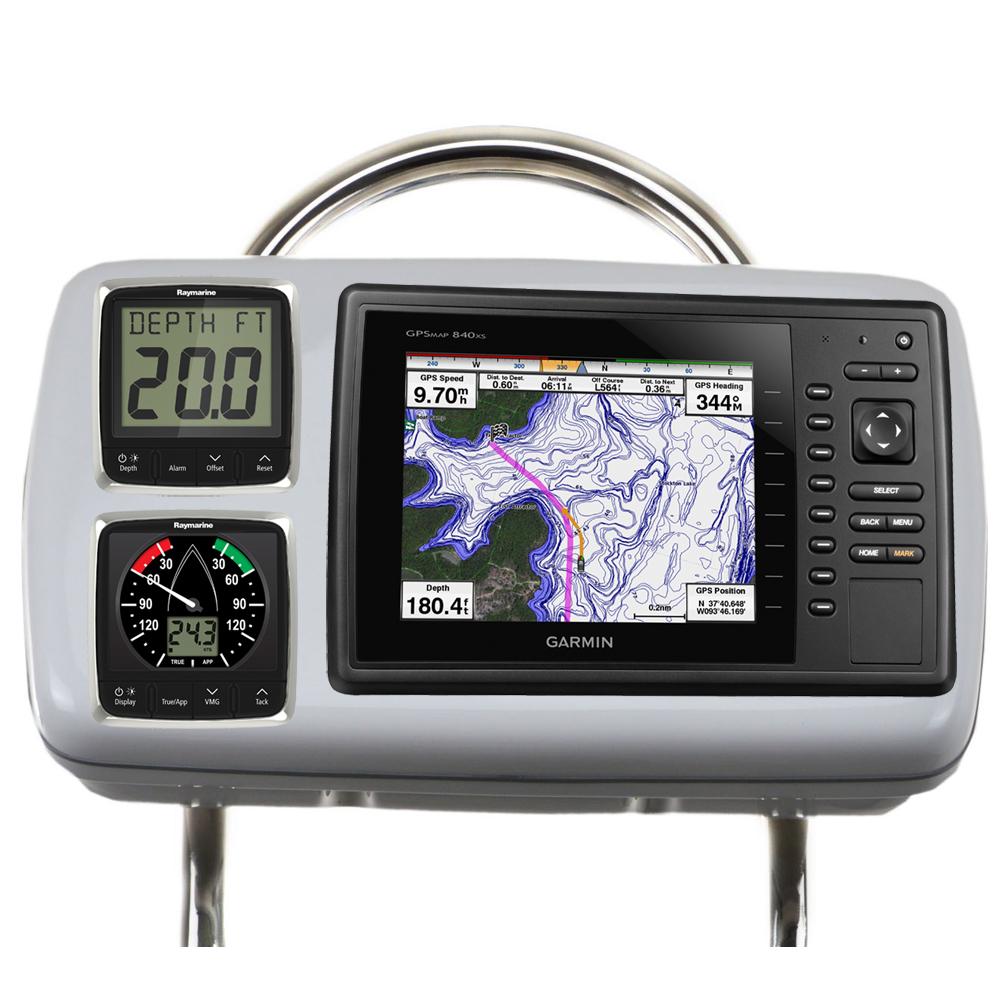 NavPod - SystemPod Pre-Cut f/Garmin 820/820xs/840xs & 2 Instruments f/12" Wide Guard - GP2088