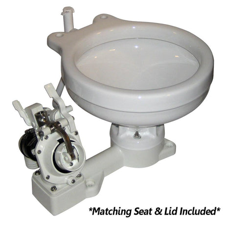 Raritan Fresh Head - Fresh Water Flush - Manual - Marine Size - Left Hand Operation - 25M00L