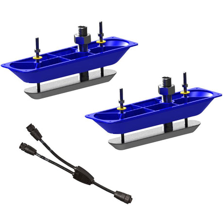 Navico StructureScanHD Sonar Stainless Steel Thru-Hull Transducer (Pair) w/Y-Cable - 000-11460-001