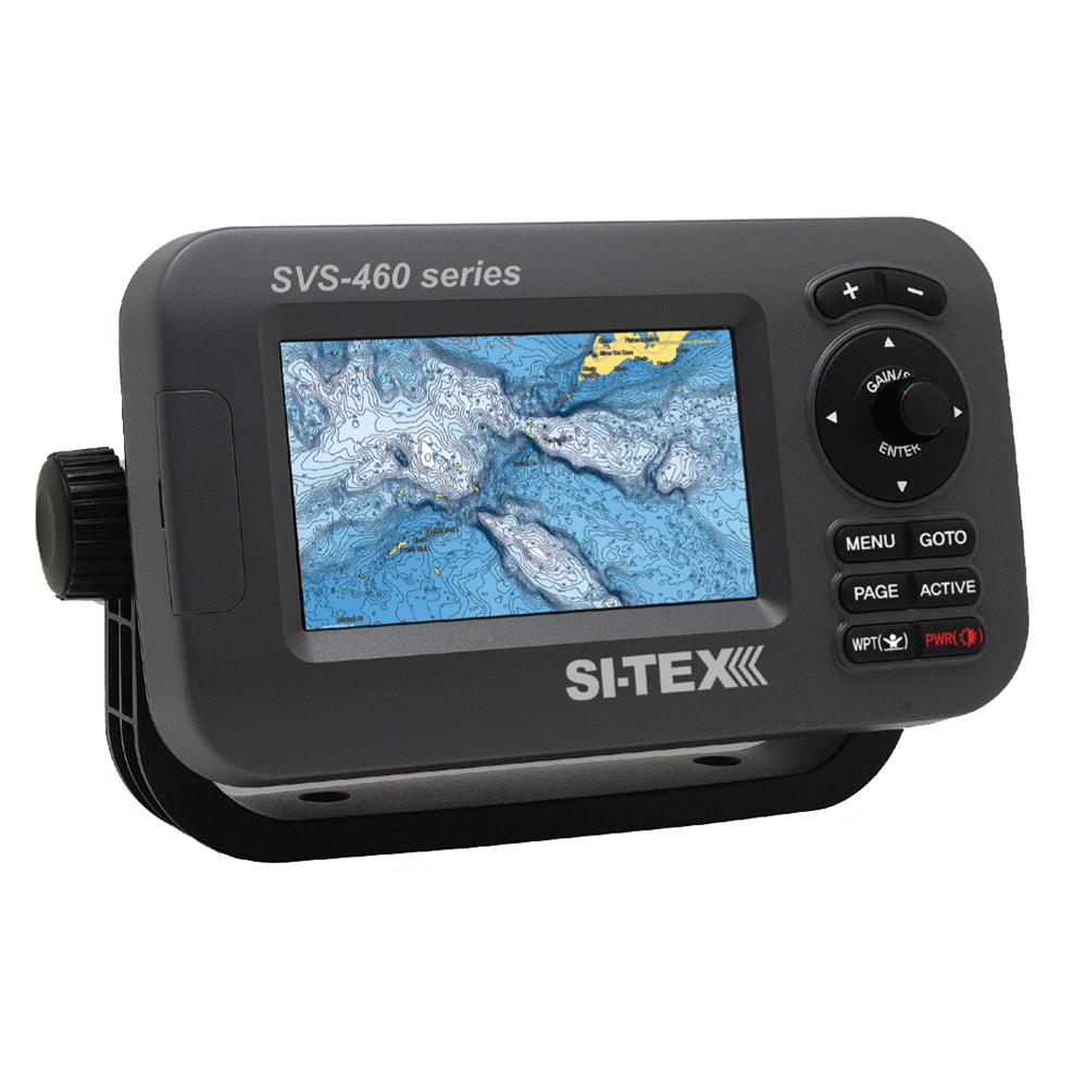 SI-TEX SVS-460C Chartplotter - 4.3" Color Screen w/Internal GPS and Navionics+ Flexible Coverage - SVS-460C