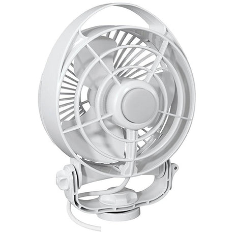 Caframo Maestro 12V 3-Speed 6" Marine Fan w/LED Light - White - 7482CAWBX