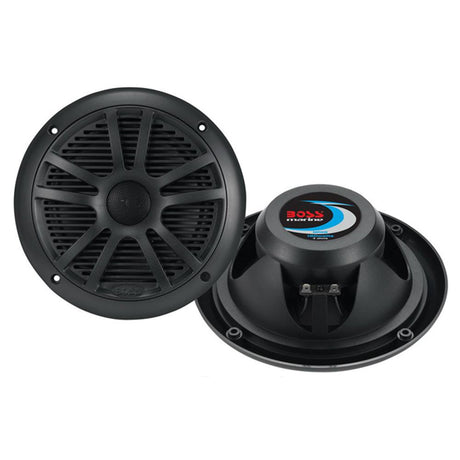 Boss Audio - MR6B 6.5" Dual Cone Marine Coaxial Speaker - Pair - 180W - Black - MR6B