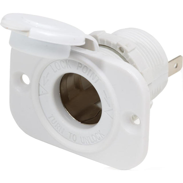 Blue Sea 12 Volt Dash Socket - White - 1011200
