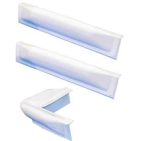 Dock Edge - 3 Piece Dock Bumper Kit - (1) Corner Piece, (2) 18" Straight Pieces - White - 73-100-F