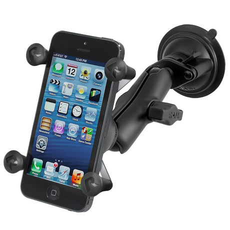 RAM Mount - Twist Lock Suction Cup Mount with Universal X-Grip Cell Phone Holder - RAM-B-166-UN7U