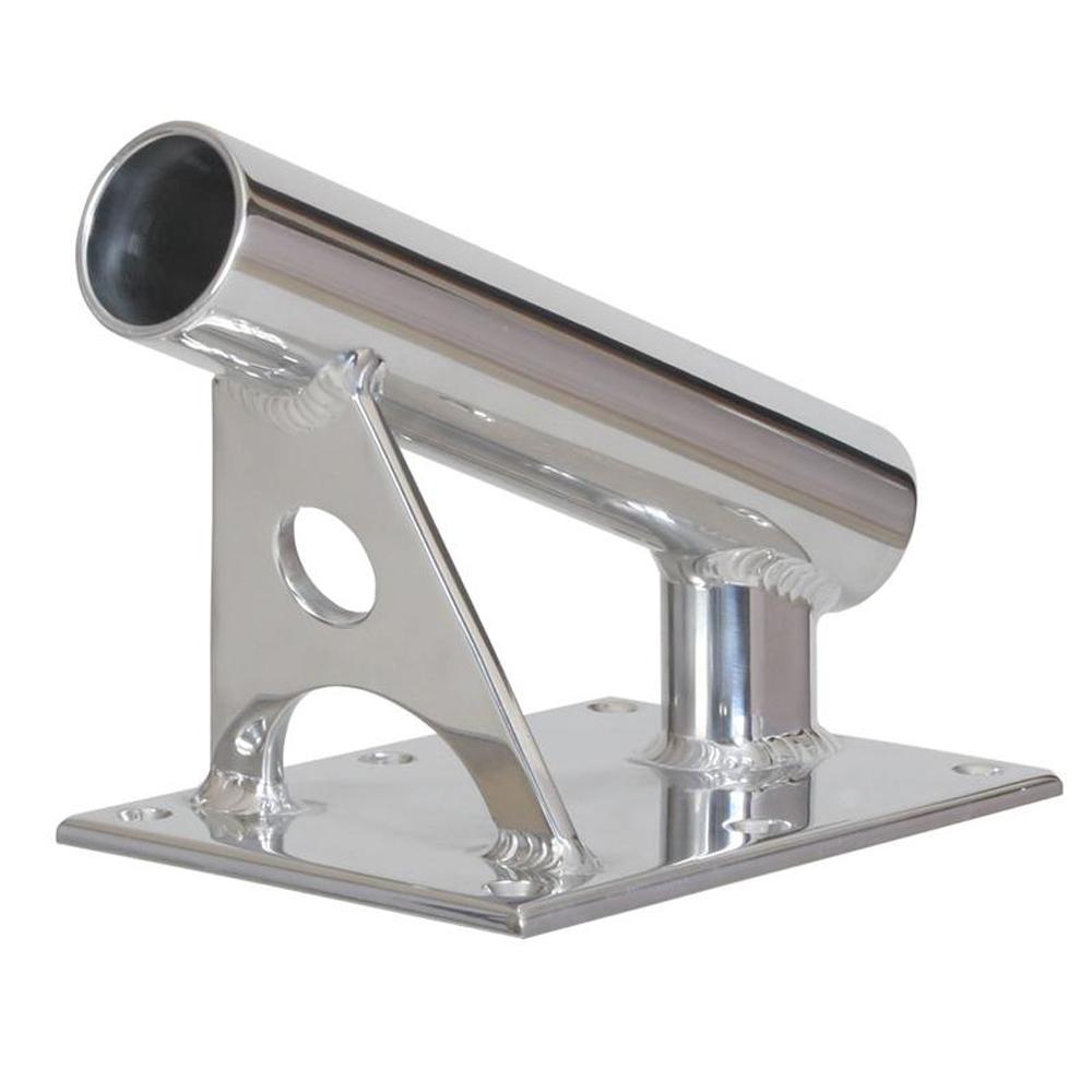 Lee's MX Pro Series Fixed Angle Center Rigger Holder - 22 Degree - 1.5" ID - Bright Silver - MX7001CR