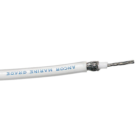 Ancor - RG-213 White Tinned Coaxial Cable - 100' - 151710