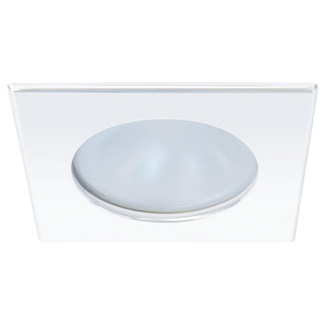 Quick Blake XP Downlight LED -  4W, IP66, Screw Mounted - Square White Bezel, Round Warm White Light - FAMP3022B02CA00