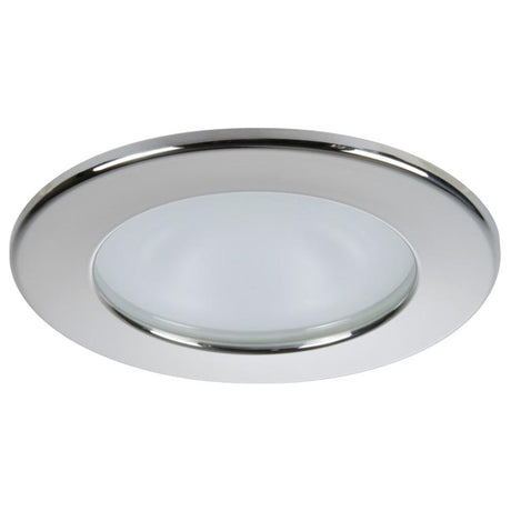 Quick - Spring Mounted KAI XP LP LED Downlight 4W - Round Stainless Bezel, Round Warm White Light - FAMP2492X02CA00