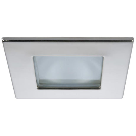 Quick - Screw Mounted Marina XP HP LED Downlight 4W - Square Stainless Bezel, Square Warm White Light - FAMP3002X02CA00