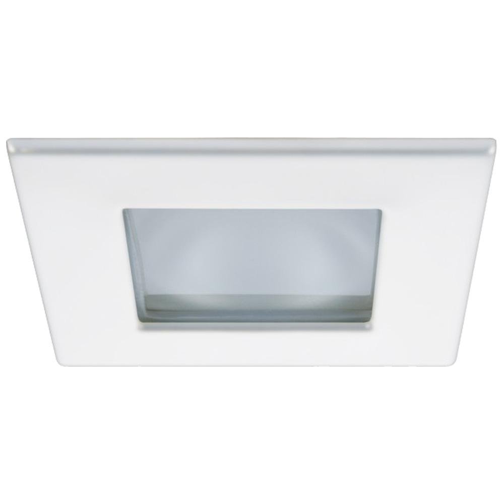 Quick -  Spring Mounted Marina XP LP LED Downlight 4W - Square White Bezel, Square Warm White Light - FAMP2992B02CA00