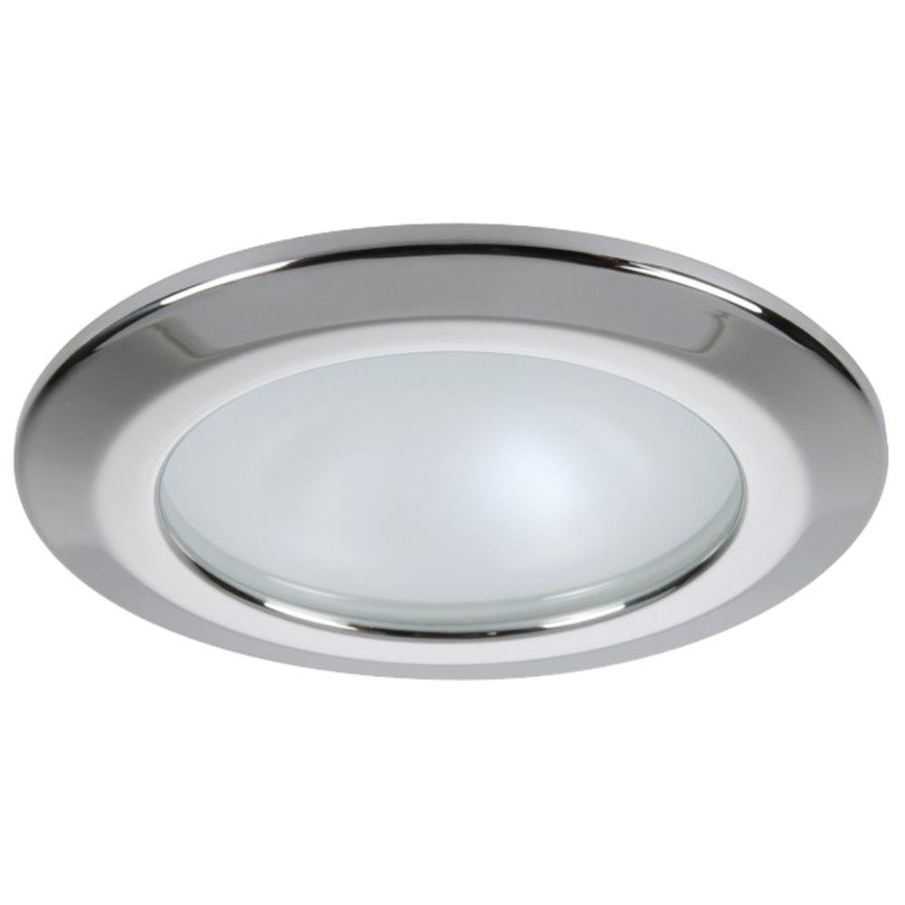 Quick - Screw Mounted KOR XP HP LED Downlight 4W - Round Stainless Bezel, Round Warm White Light - FAMP3262X02CA00