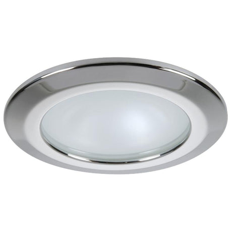 Quick - Spring Mounted KOR XP LP LED Downlight 6W - Round Stainless Bezel, Round Warm White Light - FAMP3252X12CA00