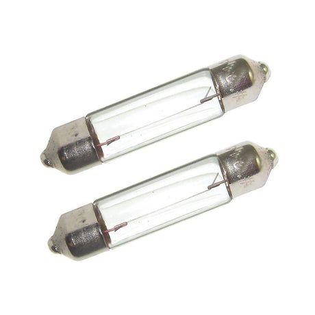 Perko Double Ended Festoon  Bulbs - 24V, 10W, .40A - Pair - 0072DP1CLR